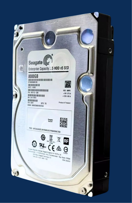 PACK OF 20 Seagate 8TB 7.2k 256MB SATA 6Gb/s 3.5 512e SED Ent HDD | ST8000NM0105