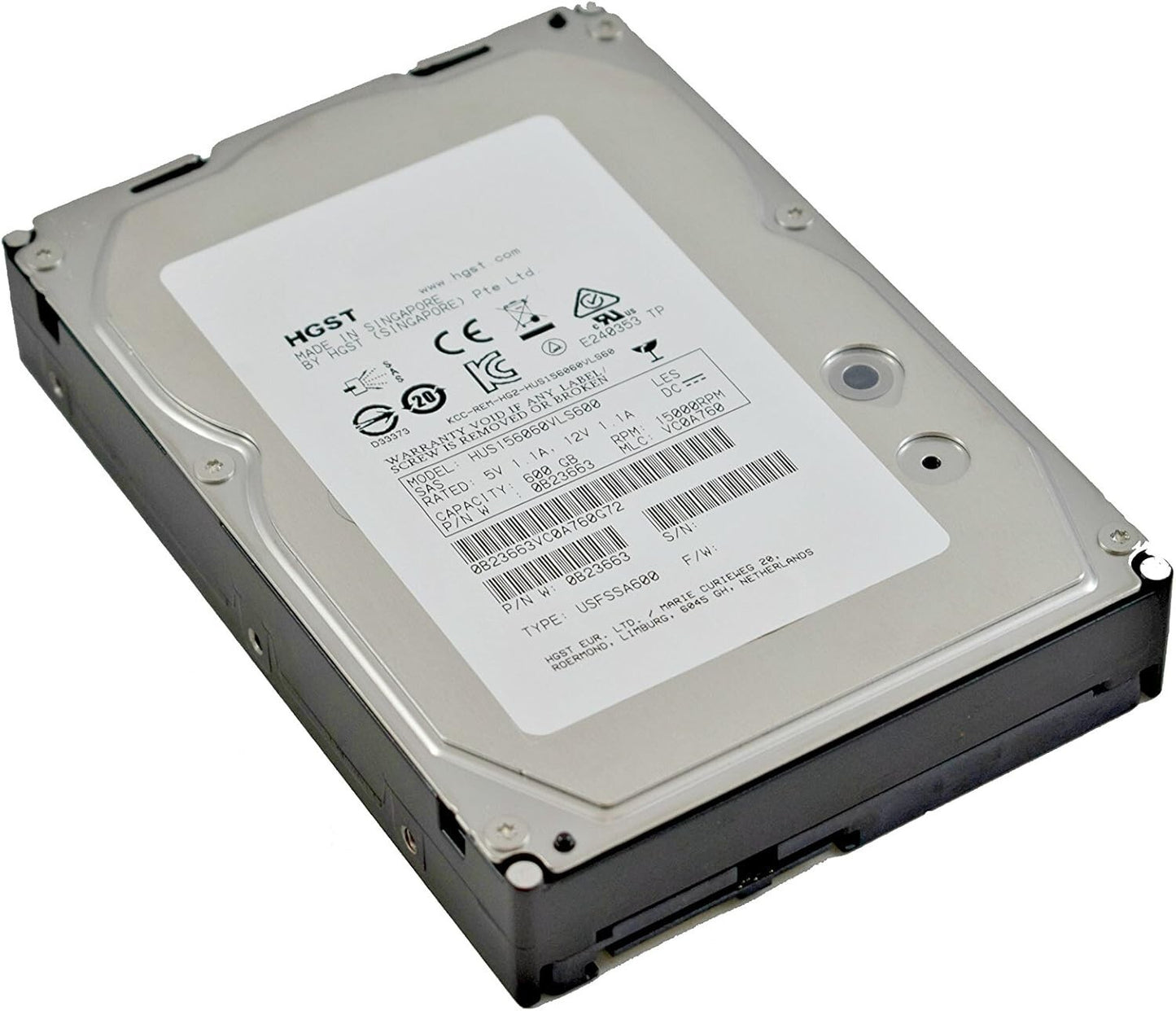 Hitachi HUS156060VLS600 600GB 15000RPM 3.5" SAS Hard Drive