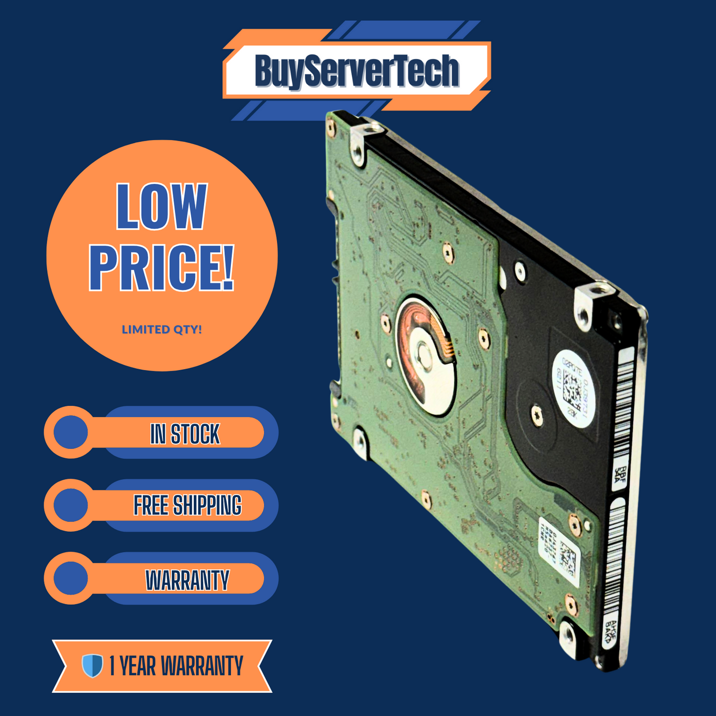 HGST HTS545050A7E680 500GB 2.5" SATA 5400RPM | PS3 PS4 Xbox Laptop | 0HRS | 1YR