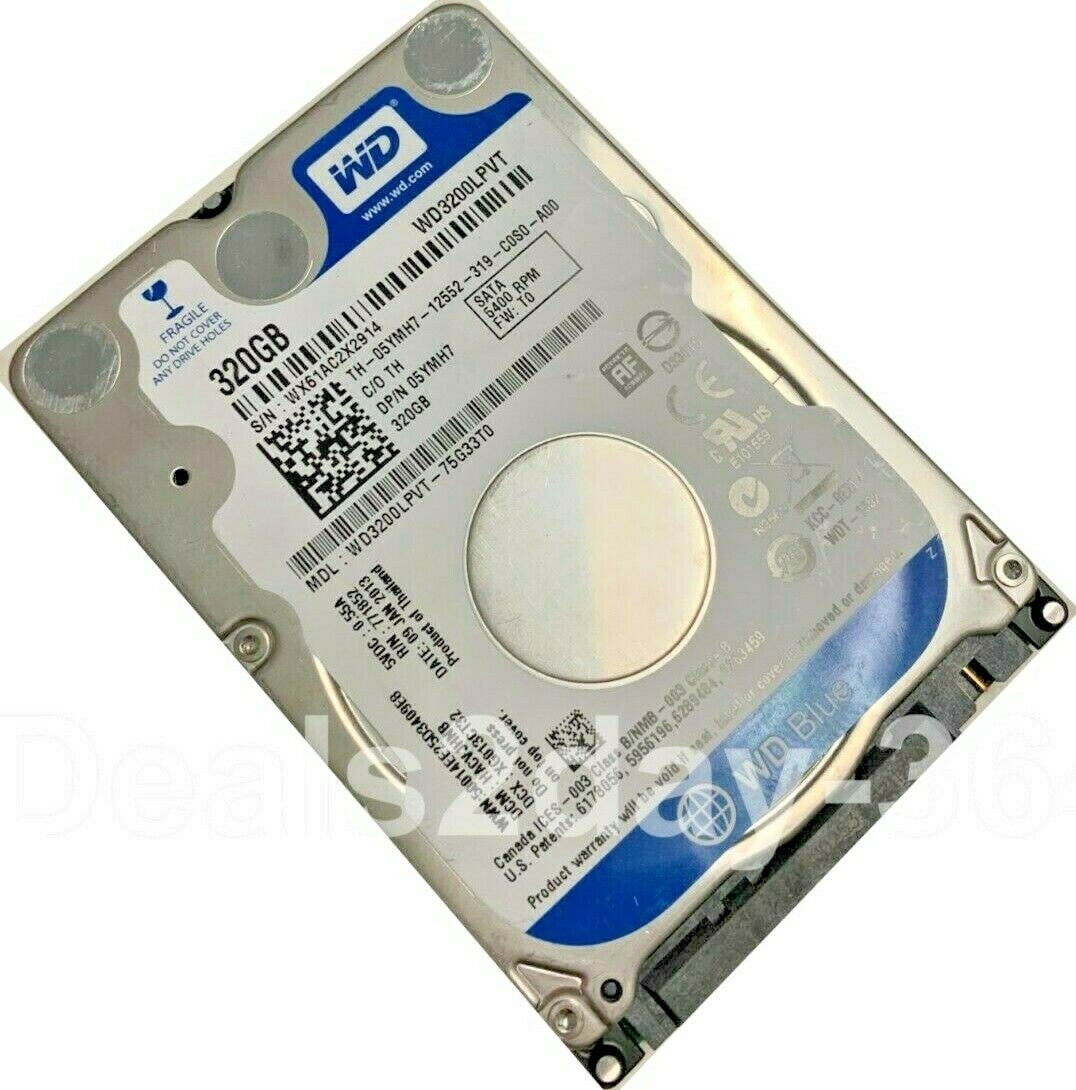WD 320GB 5400RPM 8MB 2.5" SATA Hard Drive WD3200LPVT