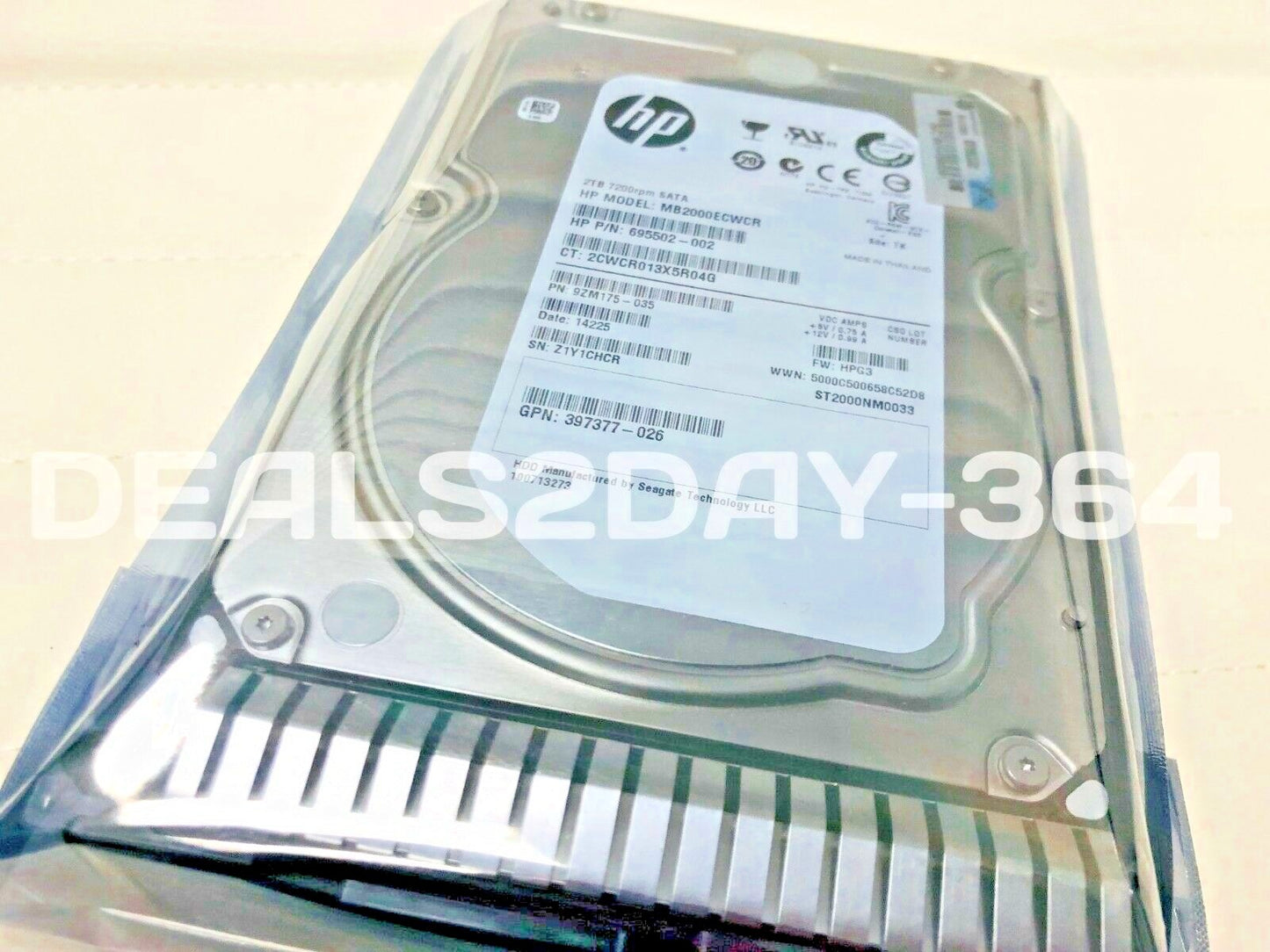 HP 658079-B21 658102-001 2TB 6G 7.2K SATA LFF 3.5 inch PROLIANT G8/9 HDD NEW