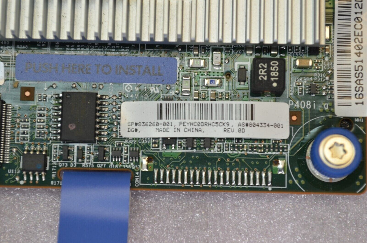 HPE Smart Array P408i-a SR Gen10 12G SAS Controller 804331-B21 836260-001