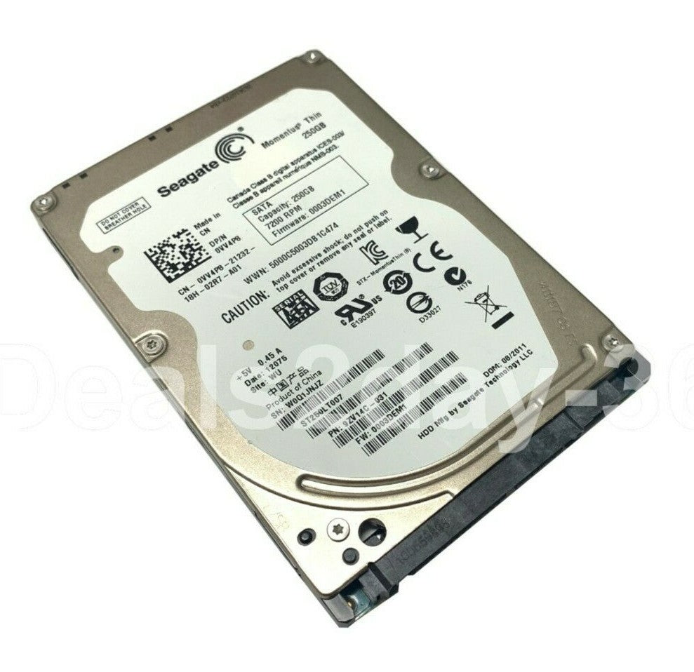 ST250LT007 Seagate 250GB 7.2K RPM 3Gb/s 2.5" SATA Laptop Hard Drive