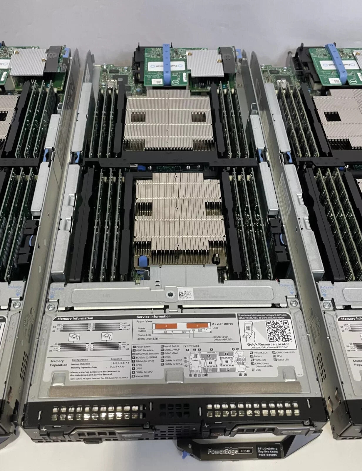 Dell Poweredge FX2S with 4x FC630 8x E5-2698 2.2GHz 512gb Ram H730p 8x 960gb