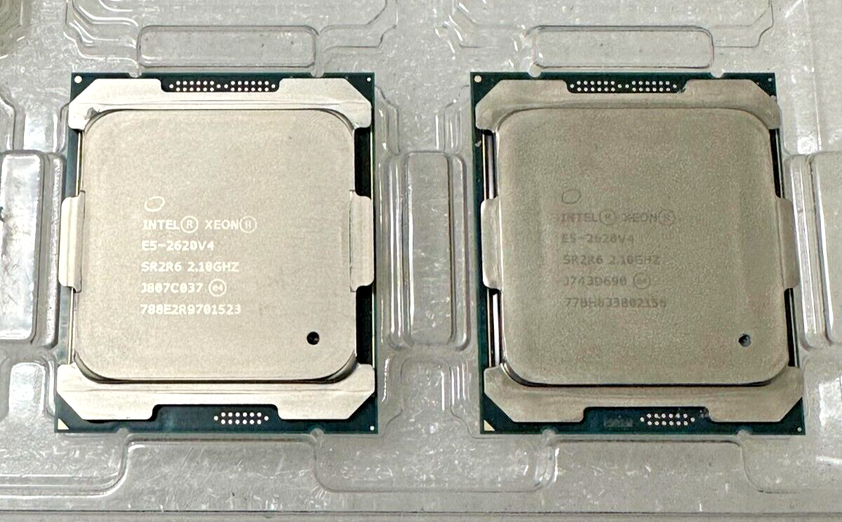 Lot of 2 Intel Xeon E5-2620 V4 SR2R6 8-Core 2.1GHz 20MB FCLGA2011-3 Processor