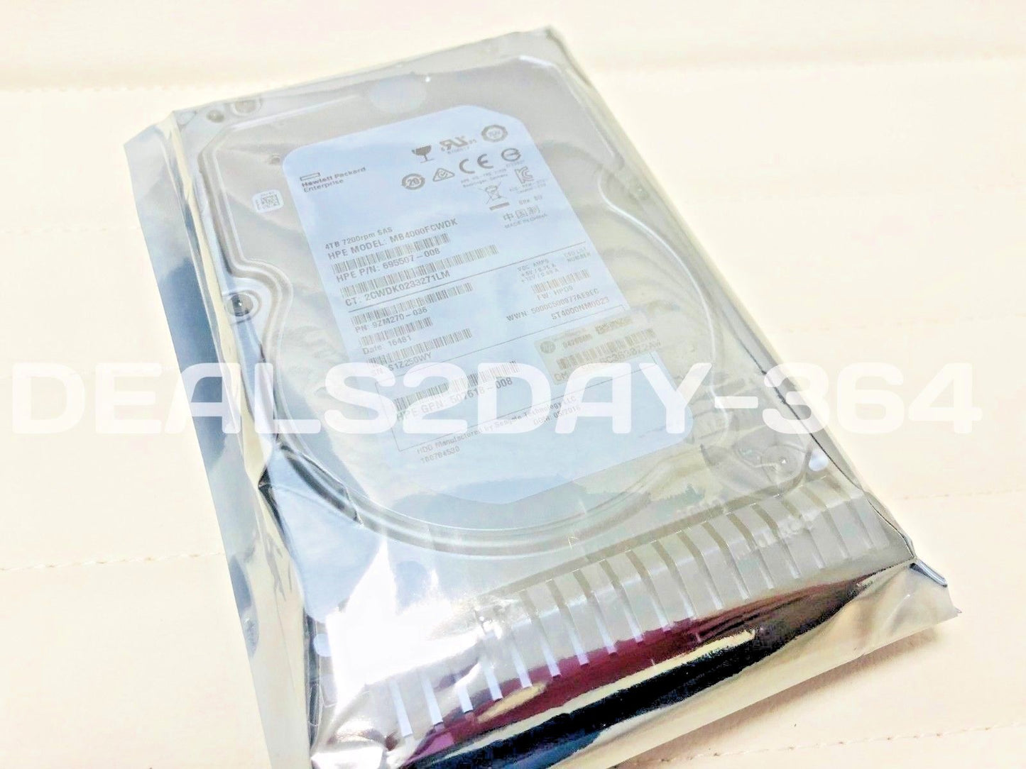 HP 4TB SAS SC HDD 7.2K 6GB 3.5" 695842-001 695510-B21 695507-008 W/ Caddy tray