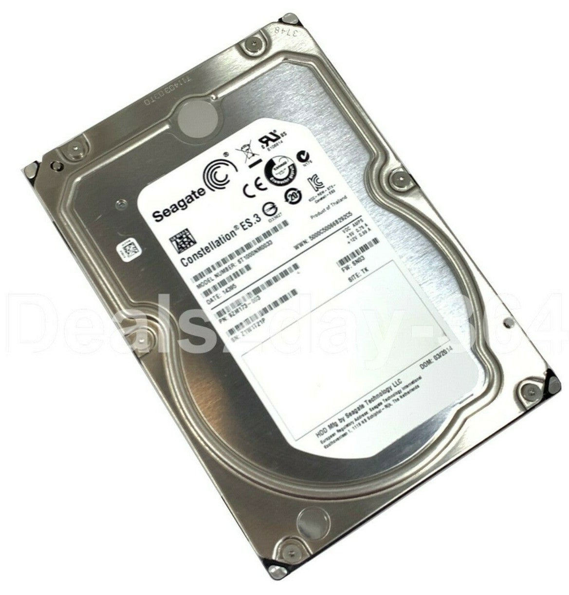 Seagate ST1000NM0033 1TB 128MB Cache 7.2K 6G 3.5" SP SATA Hard Drive
