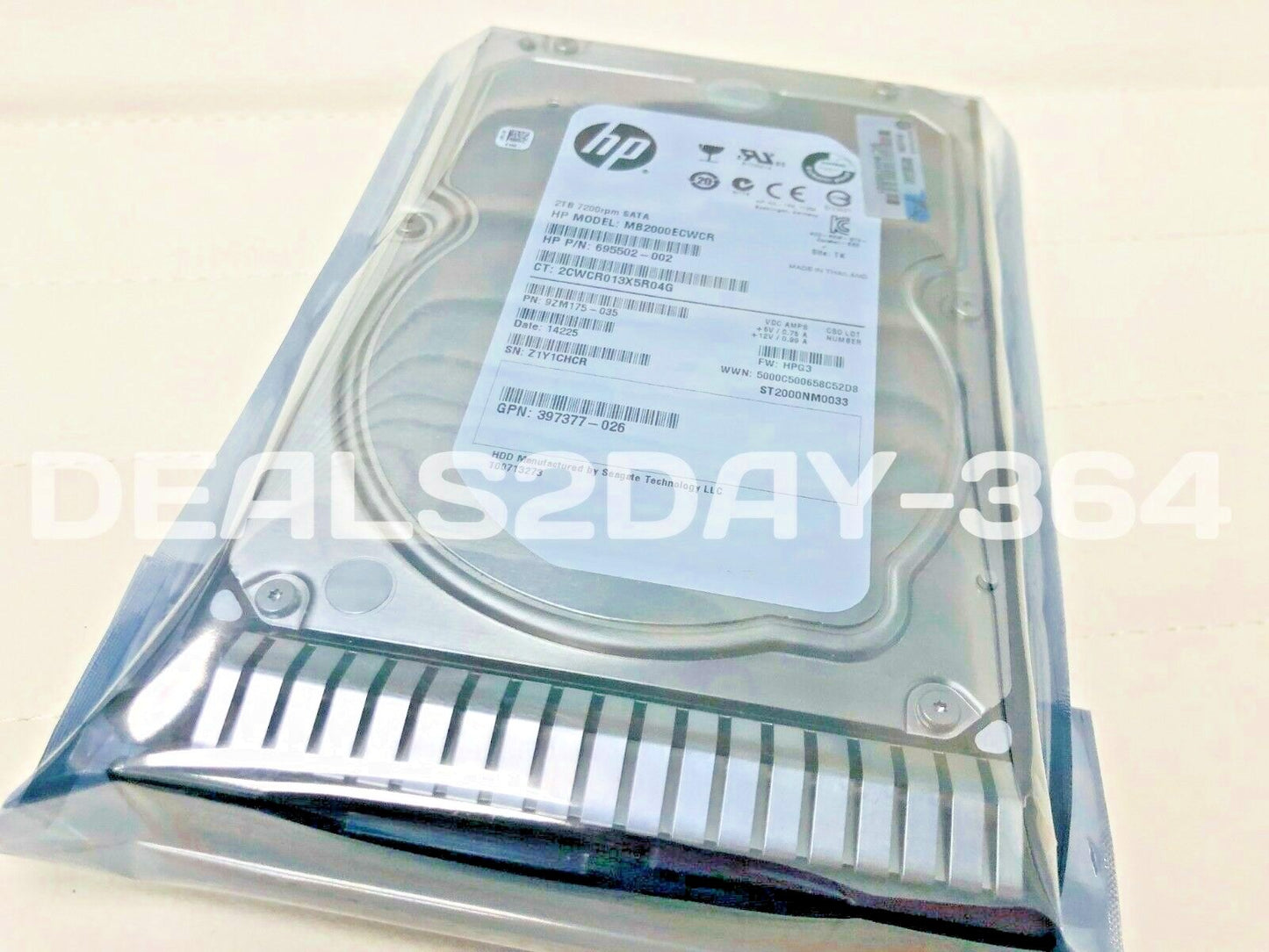 HP 658079-B21 658102-001 2TB 6G 7.2K SATA LFF 3.5 inch PROLIANT G8/9 HDD LOT 10