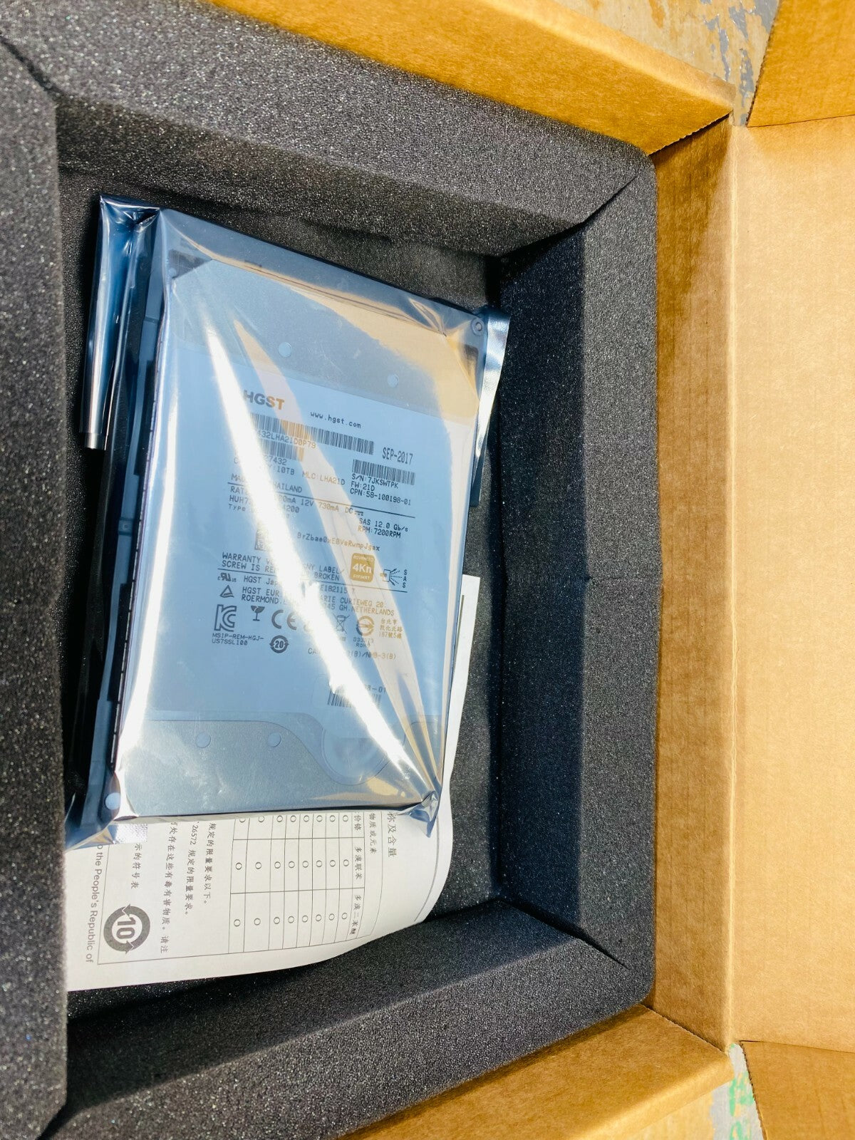 UCSC-C3X60-10TB Cisco 10TB 7.2K 12Gbps 4Kn SAS 3.5'' HDD w/tray 58-100198-01