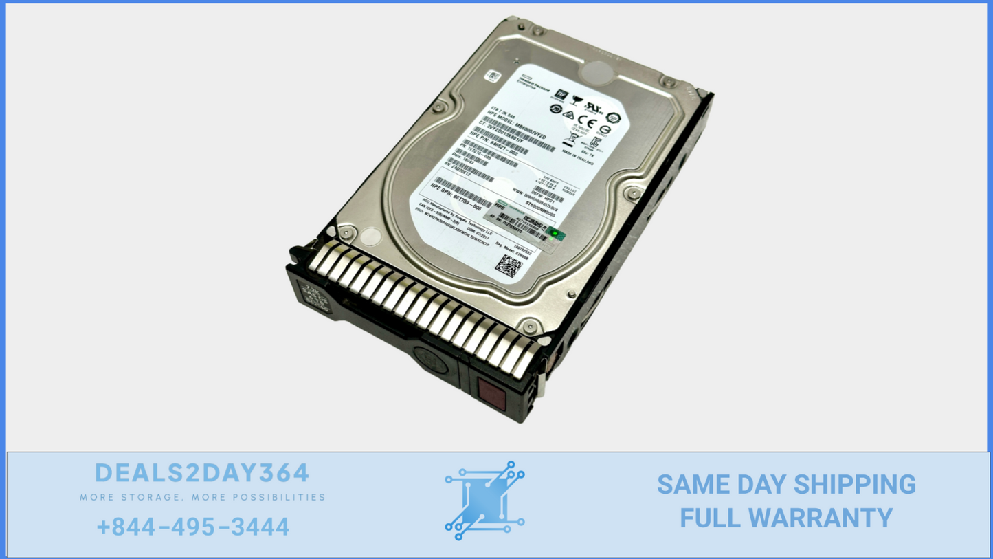 HPE 4TB SAS 12G 7.2K LFF 3.5" HDD 867269-B21 862137-001 846521-001 862140-001