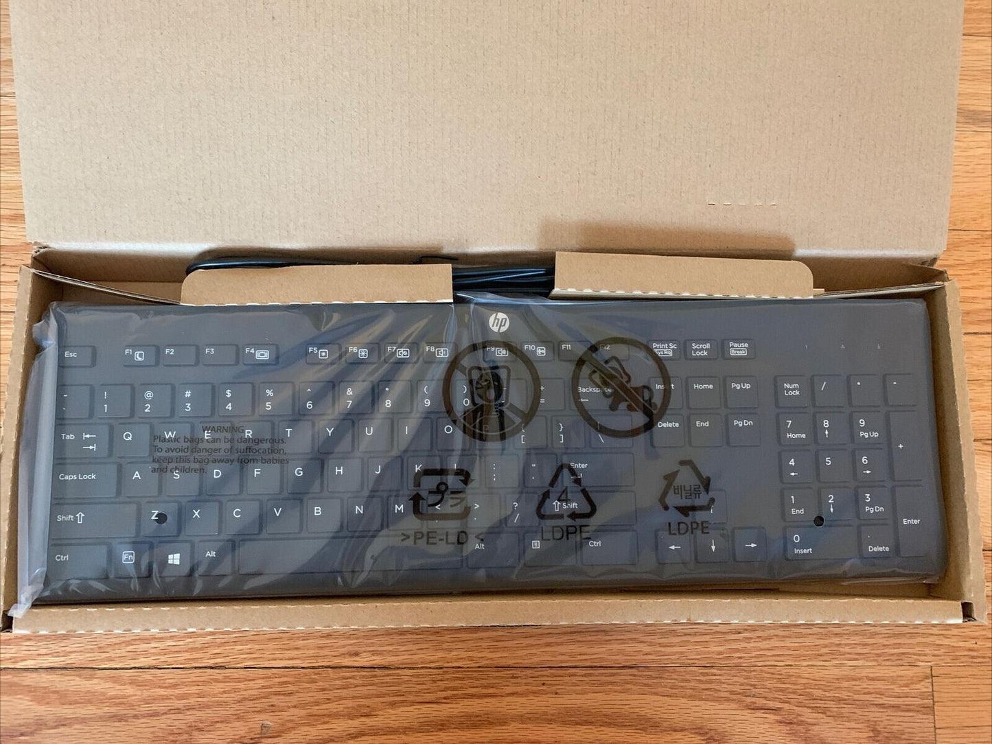 BRAND NEW HP Keyboard Business Black Slim USB Windows Enhanced P/N 803181-001