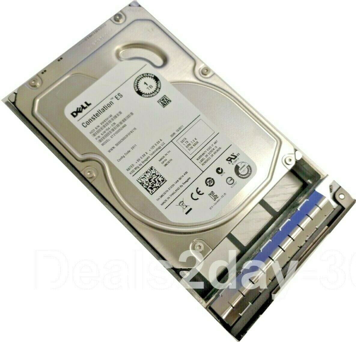 DELL 08CGTN SEAGATE ST31000524NS 1TB 7.2K SATA 3.5 W/ Caddy