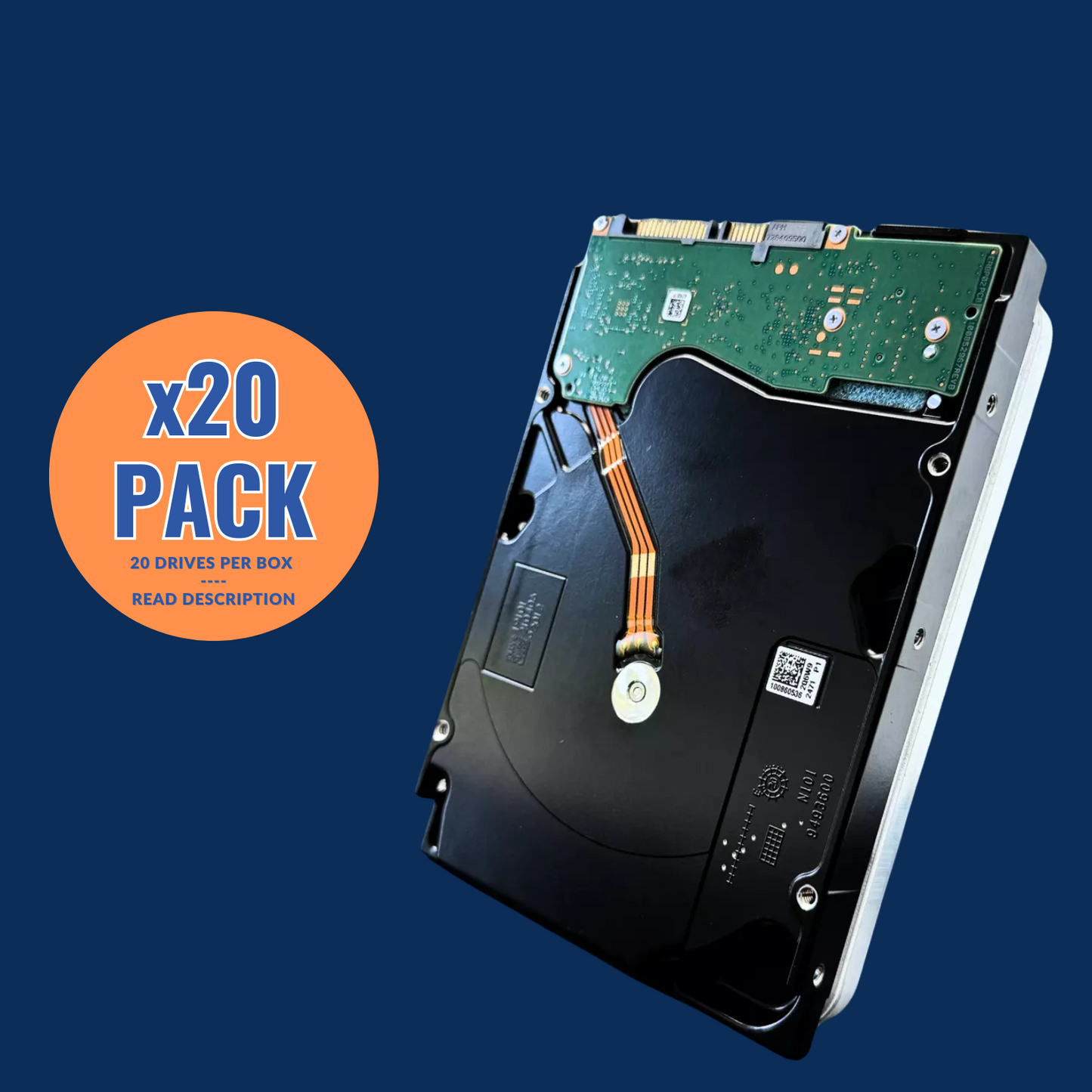 PACK OF 20 -Seagate Exos X20z 20TB ST20000NM001J 7.2k 3.5" SATA 6Gb/s SMR Ent HDD