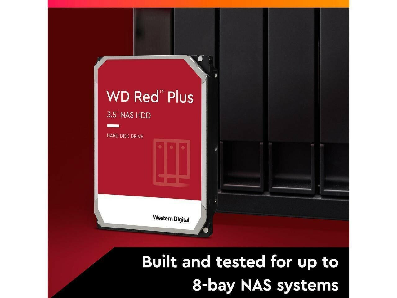 WD 4TB Red Plus NAS Internal Hard Drive HDD 5400RPM SATA WD40EFZX
