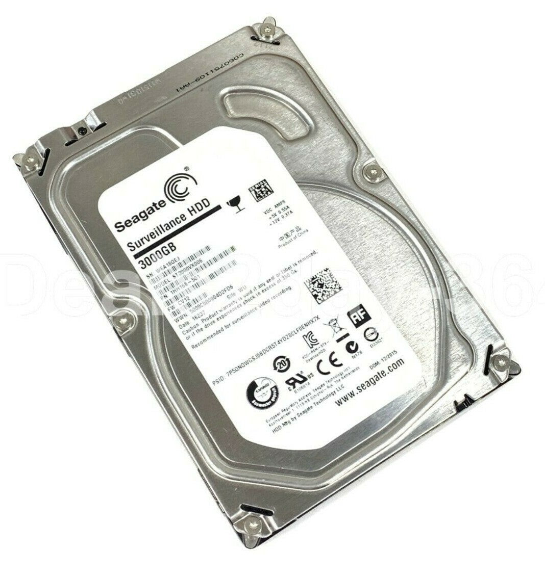 ST3000VX006 Seagate Surveillance 3TB 5900RPM SATA 6Gbps 64MB Cache 3.5-inch