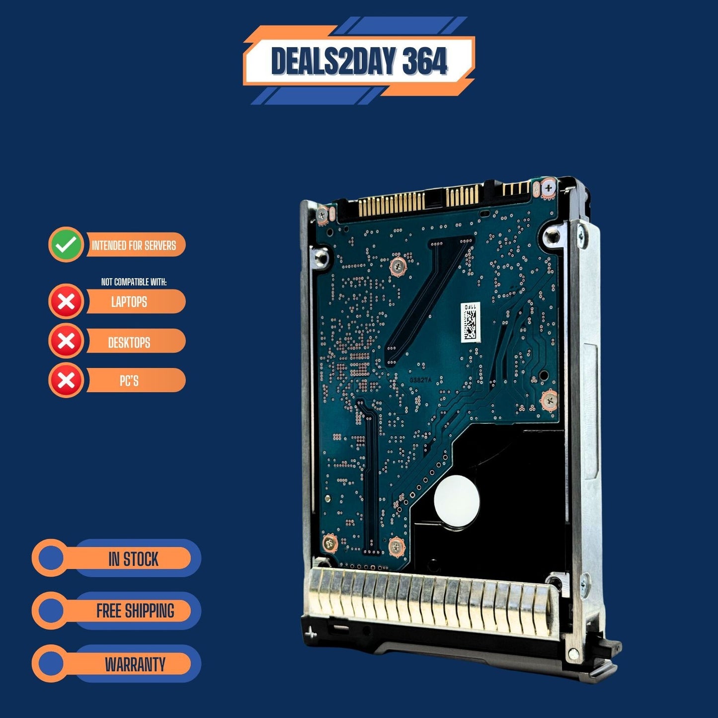 Dell 03NKW7 300GB 10K SAS 12Gb/s 2.5" HDD AL14SEB030N SFF Server Hard Drive