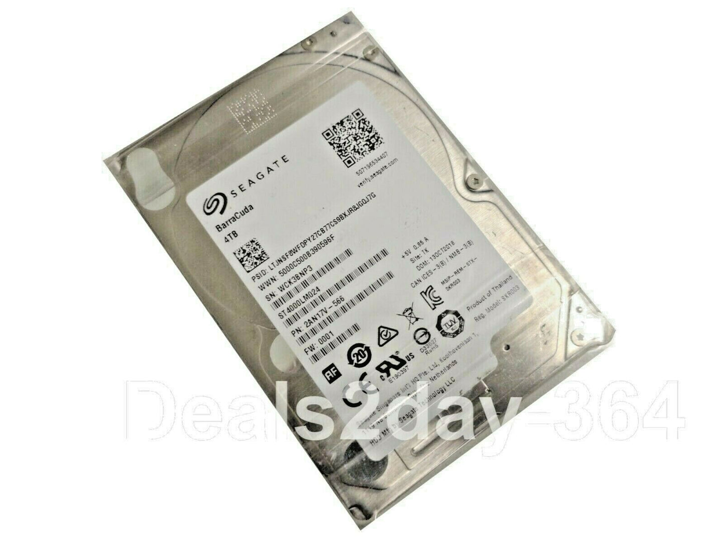 Seagate Barracuda ST4000LM024 4TB 2.5" SATA Drive 15mm not for Laptops or PS4