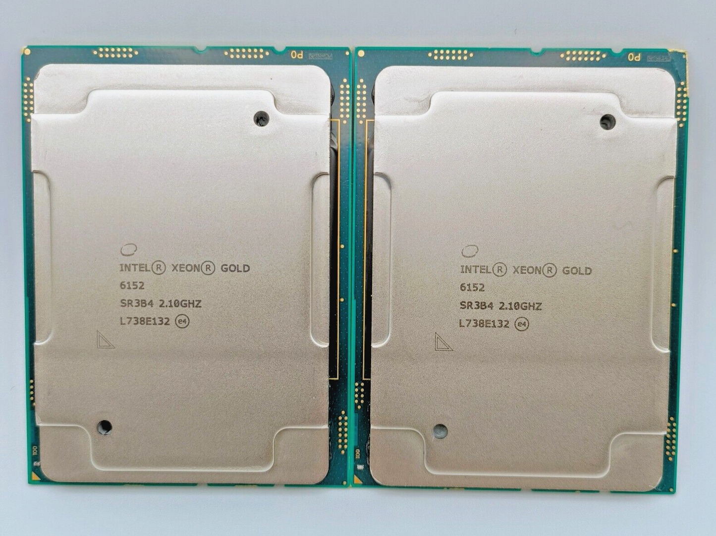 Matched Pair 2x Intel Xeon Gold 6152 SR3B4 - 2.10GHz 22-Core Processor