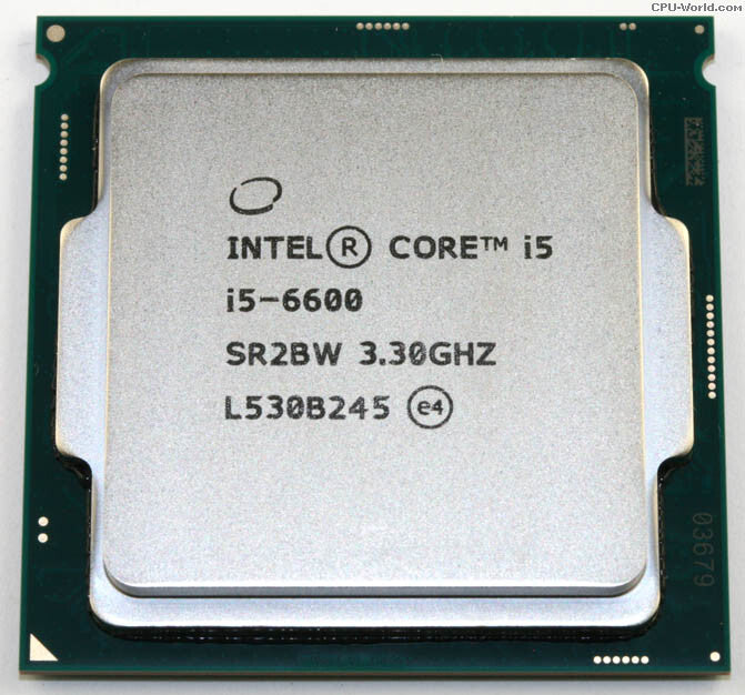 Intel Core i5-6600 SR2BW 3.30Ghz Quad Core 6MB LGA1151 Processor CPU Tested