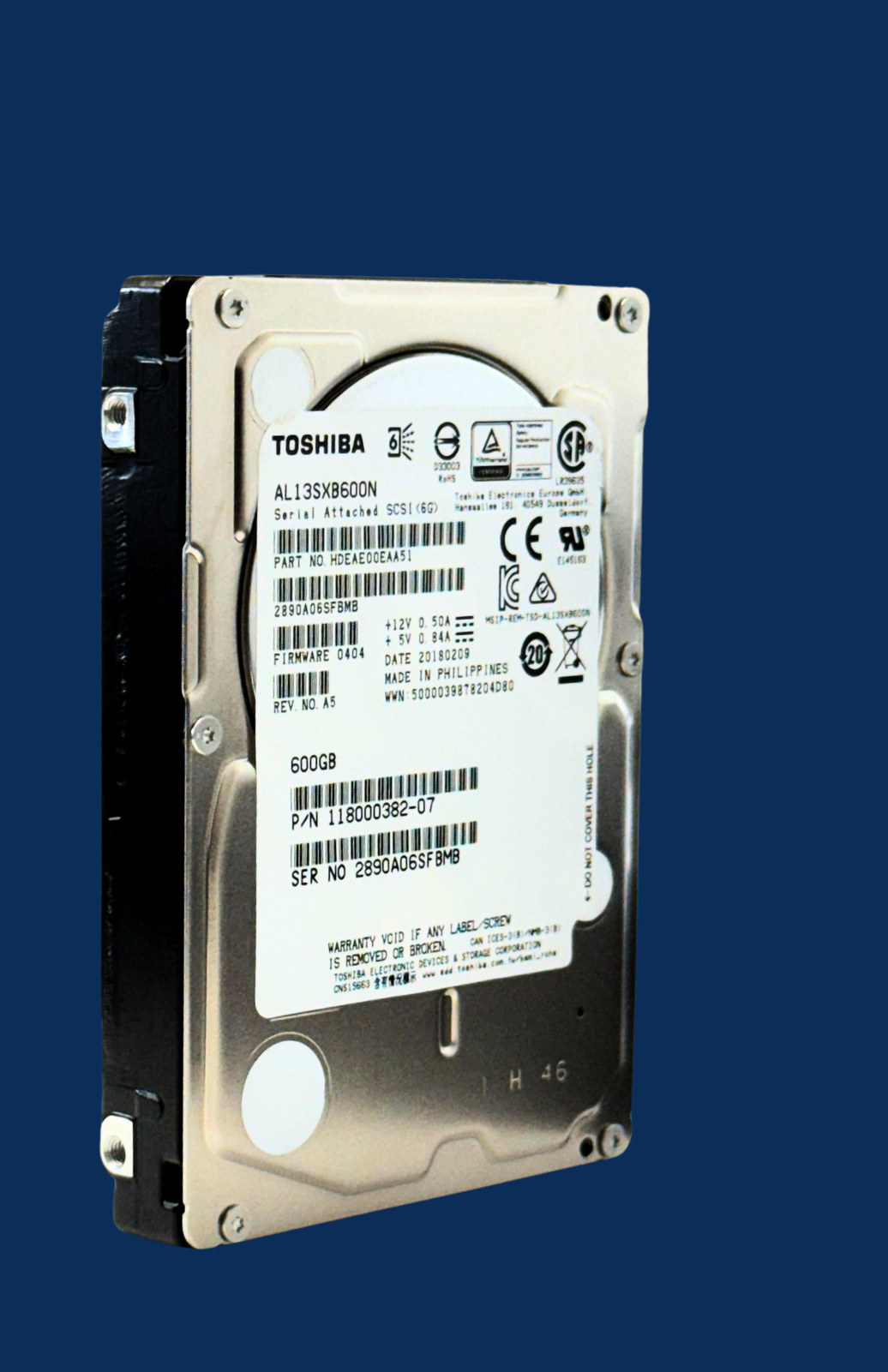 Toshiba AL13SXB600N 600GB 15K SAS 12Gb/s 2.5" HDD | Enterprise - 1 Year warranty