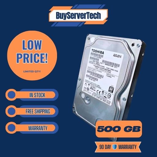 Toshiba 500GB 7200RPM 3.5" SATA HDD DT01ACA050 Desktop PC Computer Hard Drive