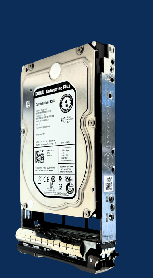 NEW Dell 4TB 7.2K 3.5" SAS 6Gb/s HDD ST4000NM0023 Enterprise Plus 0DRMYH DRMYH