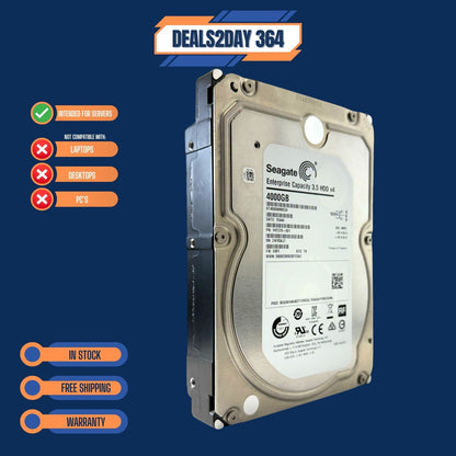 ST4000NM0034 SEAGATE 4TB 7.2K 12G LFF 3.5" SAS 512E ENTERPRISE HARD DRIVE