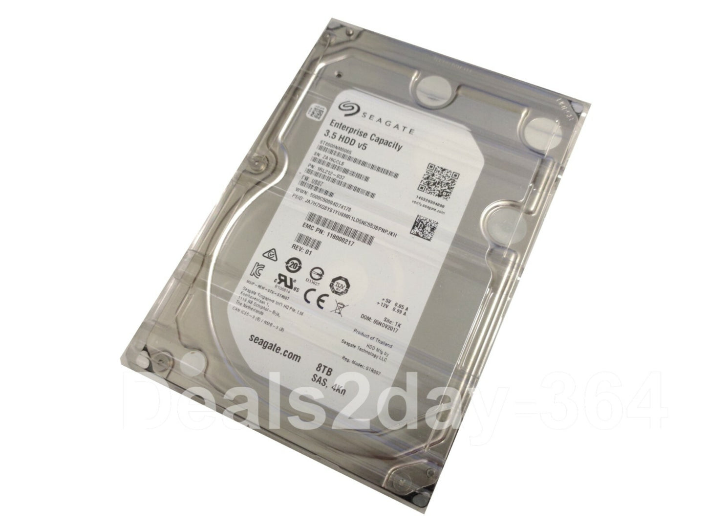 SEAGATE ENTERPRISE ST8000NM0065 8TB 7200RPM 3.5IN 4KN SAS-12GBPS HDD FOR SERVERS