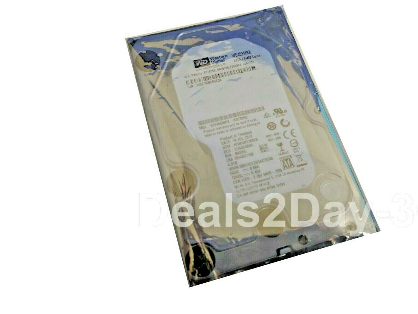 Western Digital  WD40EMRX  4TB SATA 3.5 Hard Drive