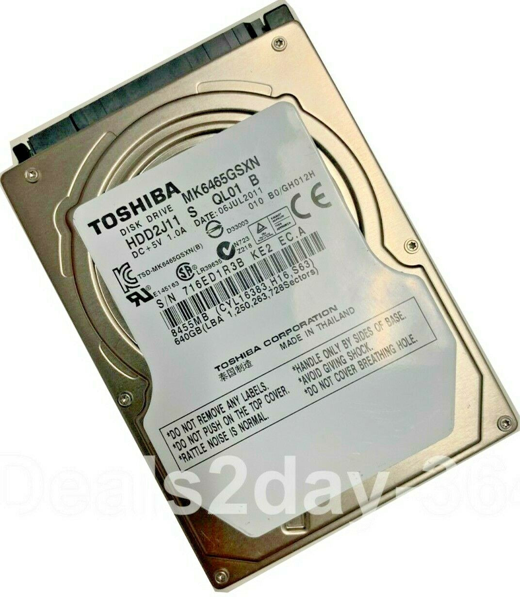 Toshiba MK5076GSXN 500GB 5.4K 3Gb/s 8MB 2.5" SATA Internal Hard Drive laptop