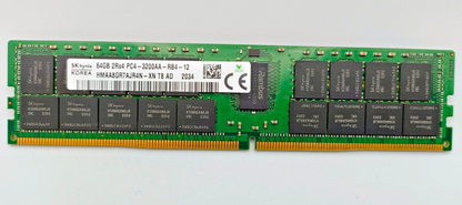 HMAA8GR7AJR4N-XN HYNIX 64GB (1X64GB) 2RX4 PC4-3200AA DDR4-3200MHz ECC RDIMM Cl