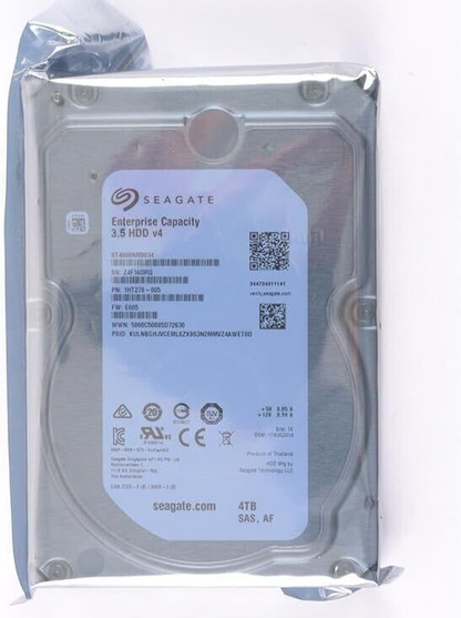 LOT OF 20 ST4000NM0034 Seagate  4TB 7200RPM SAS 12Gbps 128MB Cache (512e) 3.5-in