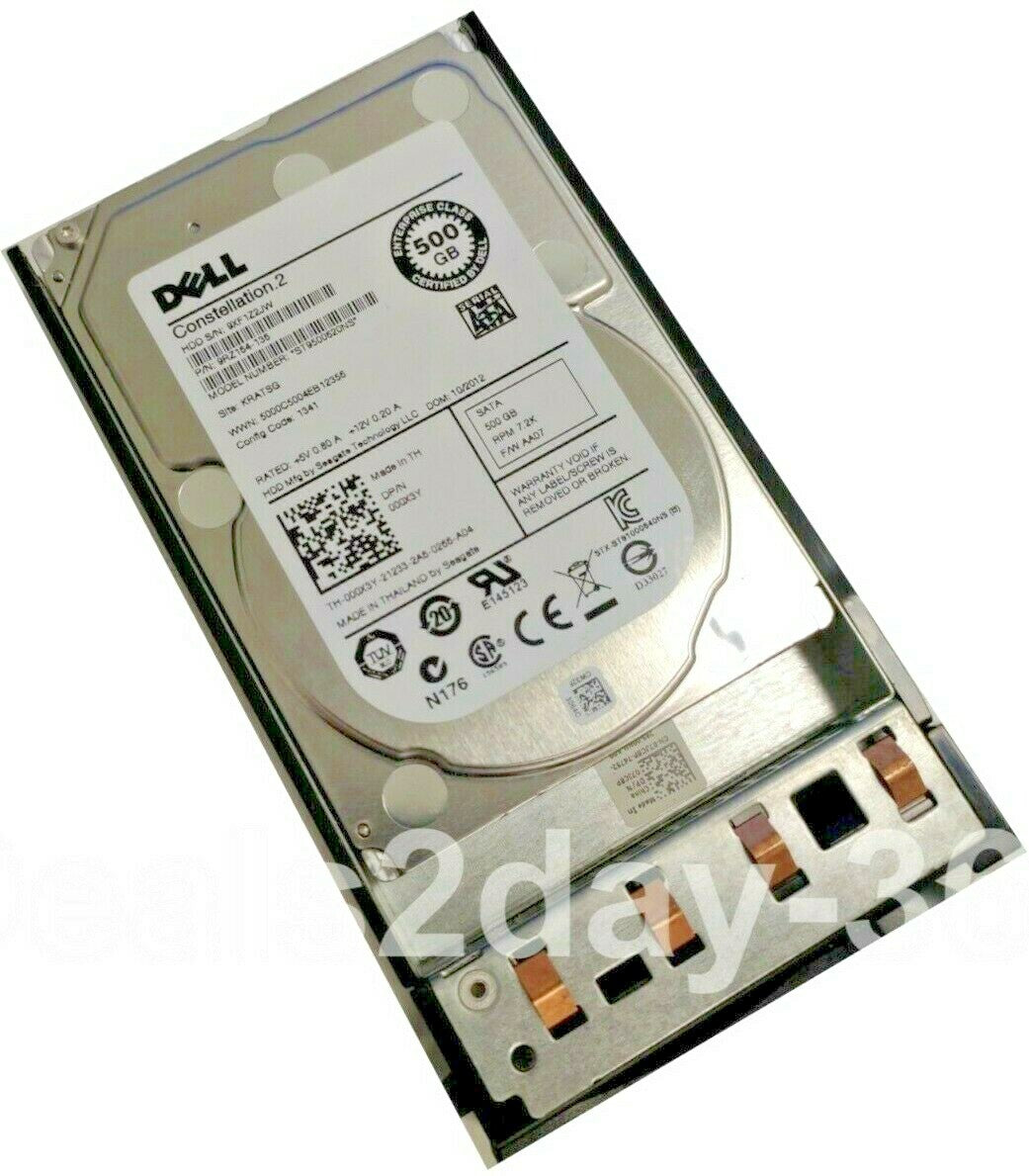 Dell 00X3Y 000X3Y 500GB 7.2K 6G 64MB 2.5in SATA SFF  Drive ST9500620NS w/Caddy