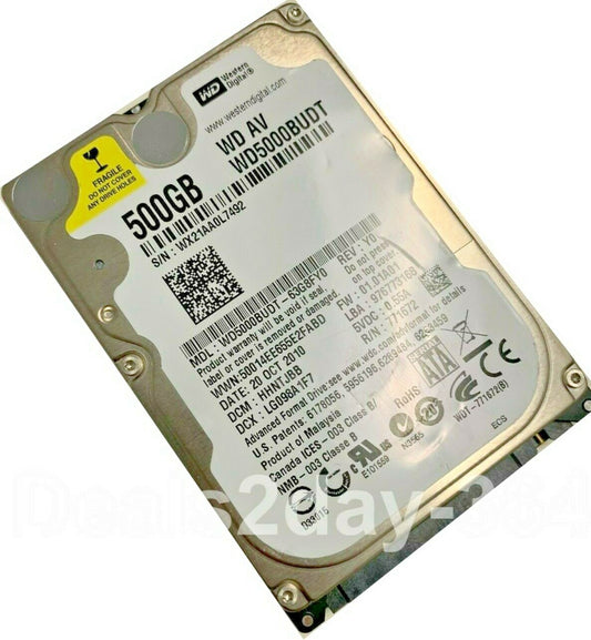 Western Digital WD5000BUDT 500 GB  SATA 3Gb/s 5400RPM Drive for Laptop PS4 XBO
