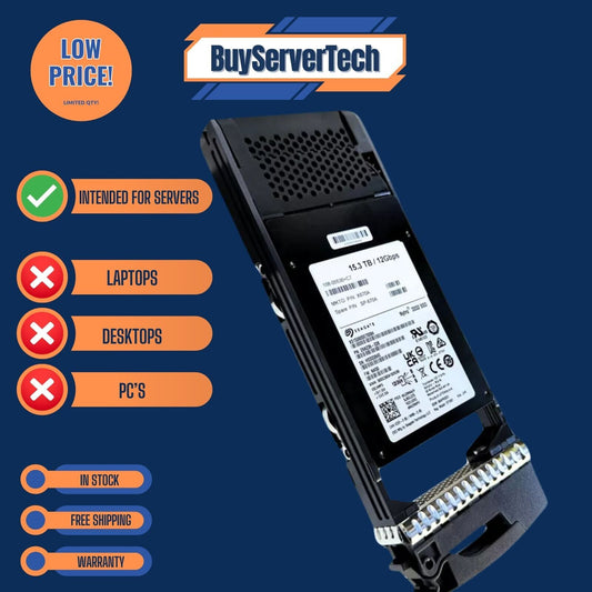 NetApp 15.36TB 2.5" SAS SSD 12Gbps X670A SP-670A Nytro 3332 Hot Swap + 1 Year 