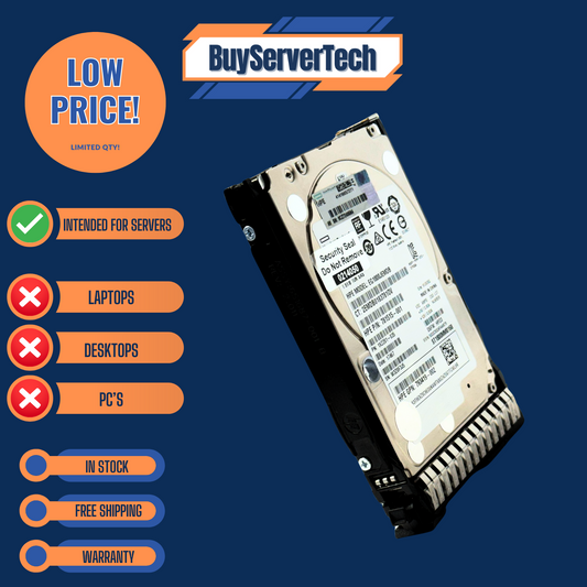 HPE 791034-B21 1.8TB 10K 12Gb/s SAS 2.5" HDD EG1800JEHMD | 791055-001 | 1YR