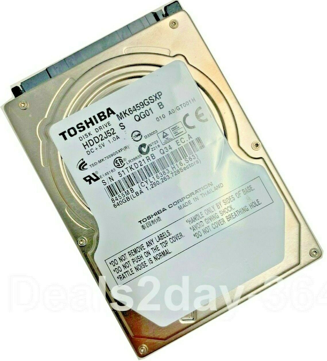 Toshiba MK6459GSXP 640GB SATA 2.5"   Hard Drive  laptop