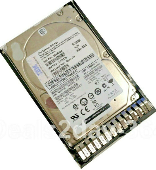 IBM 00AR394  600GB 10K HARD DRIVE  2.5INCH SAS   w/ Caddy tray not for laptop 