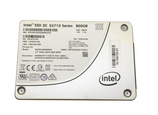 Intel SSD DC S3710 Series SSDSC2BA800G4 800GB 2.5" SATA Solid State Drive