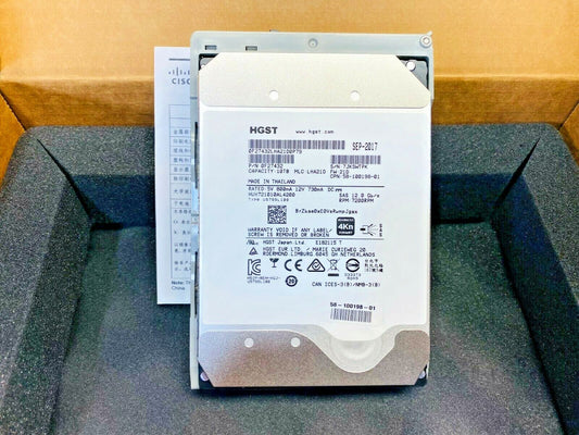 UCSC-C3X60-10TB Cisco 10TB 7.2K 12Gbps 4Kn SAS 3.5' HDD w/tray 58-100198-01