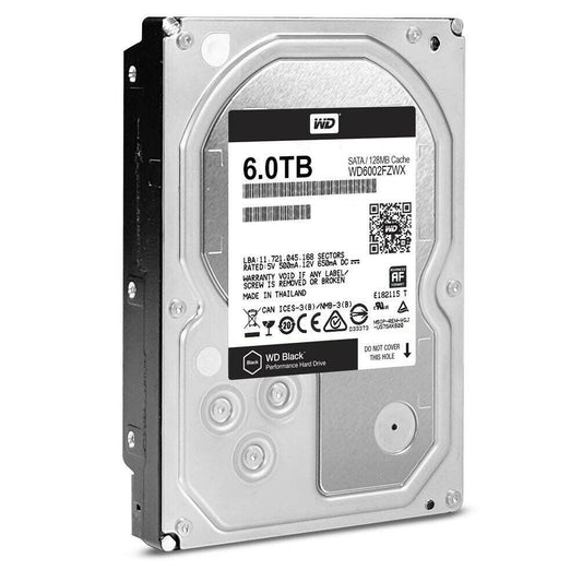 Western Digital Black 6TB 7.2K 3.5" SATA 6Gb/s 128MB HDD WD6002FZWX