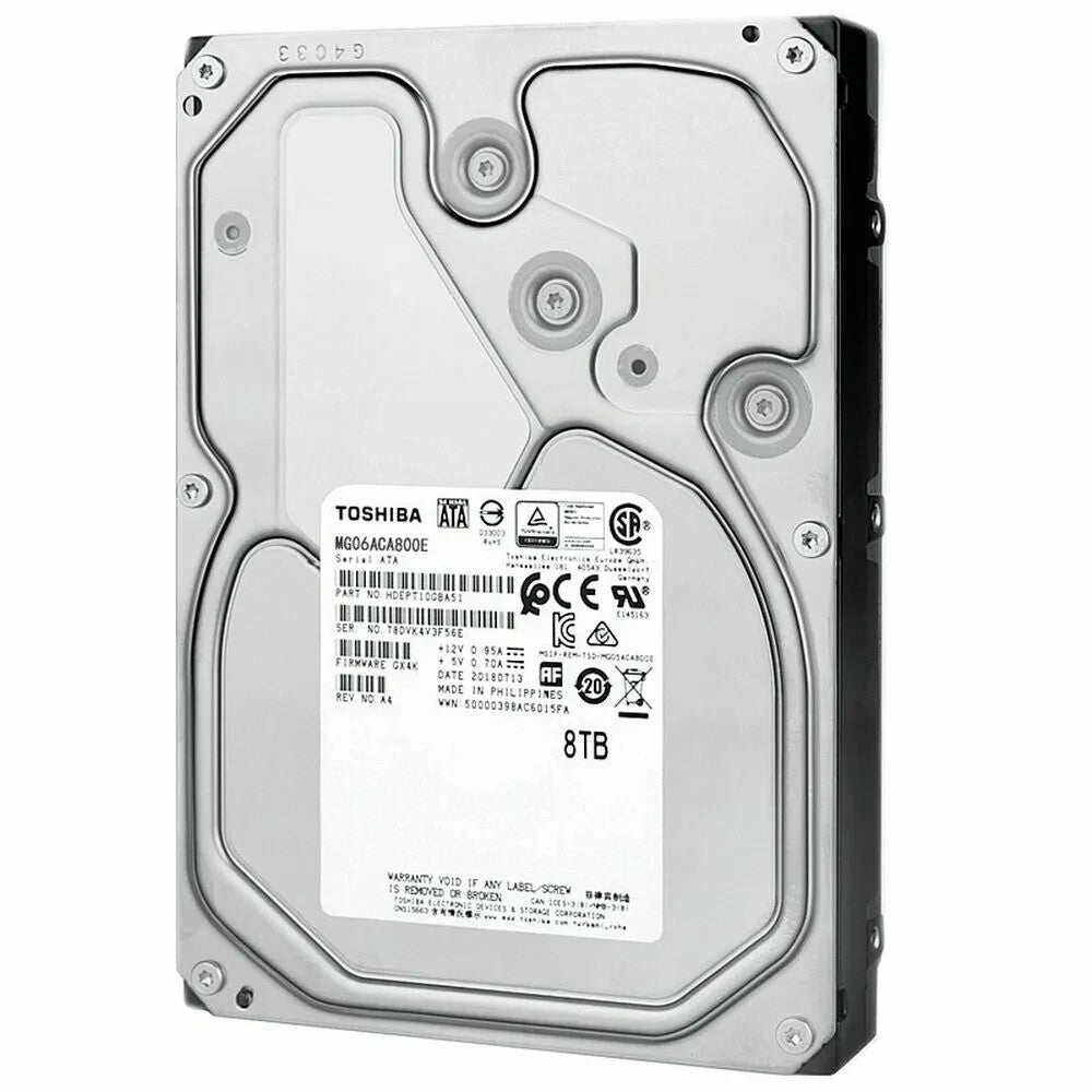 Toshiba MG06ACA800E 8TB SATA3 Enterprise Hard Drive 256M Cache