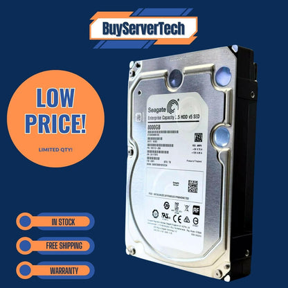 NEW Seagate 8TB 7.2k 256MB SATA 6Gb/s 3.5 512e SED Enterprise HDD | ST8000NM01