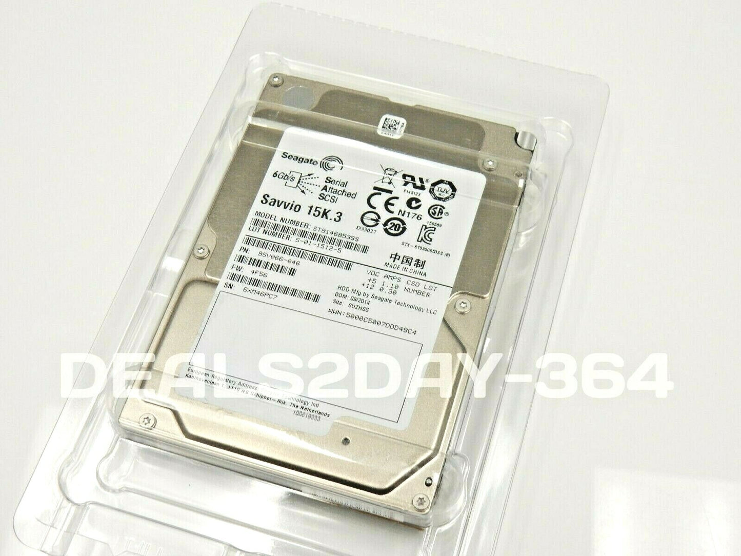 ST9146853SS SEAGATE Savvio 15K3 146GB 2.5'' SAS Hard  not for  laptops or ps4