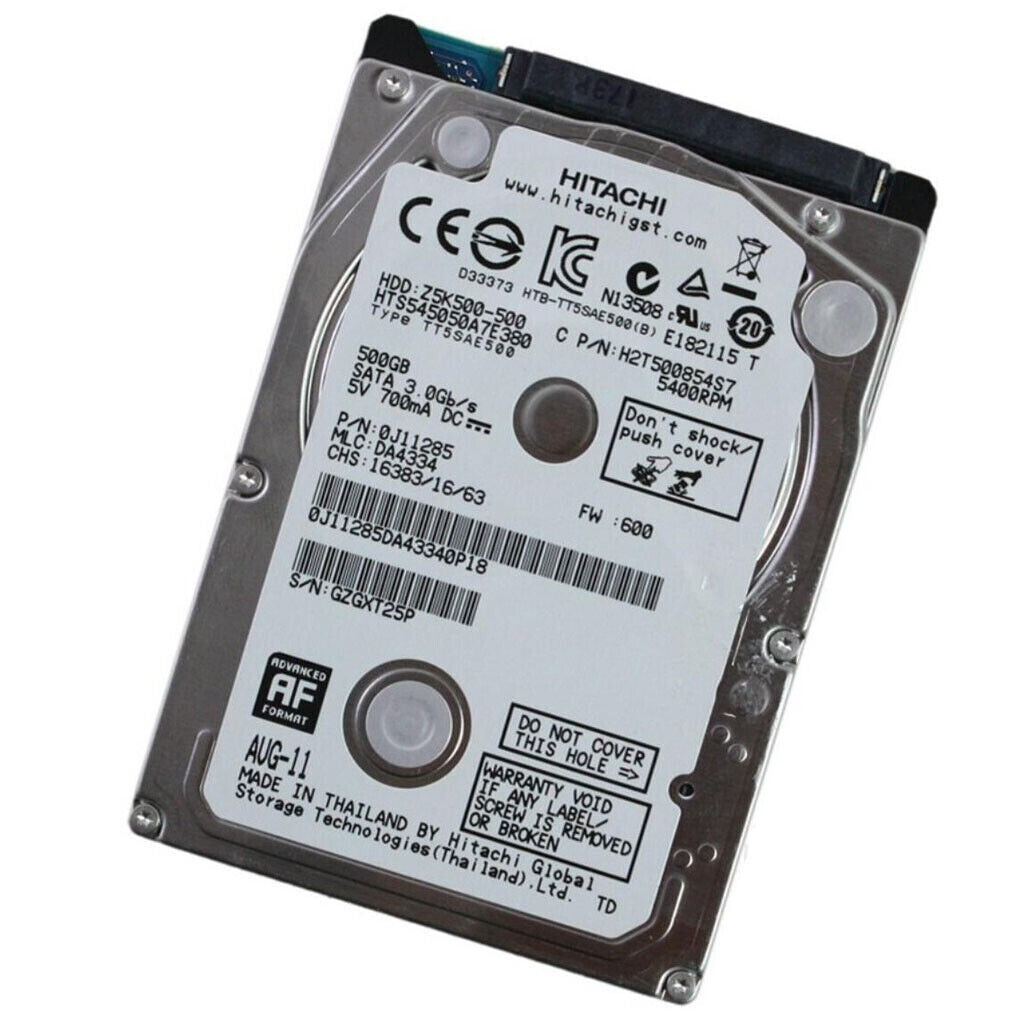 HTS545050A7E362 HGST 500GB 5400RPM 3Gbps 2.5" SATA Laptop HDD Hard Drive