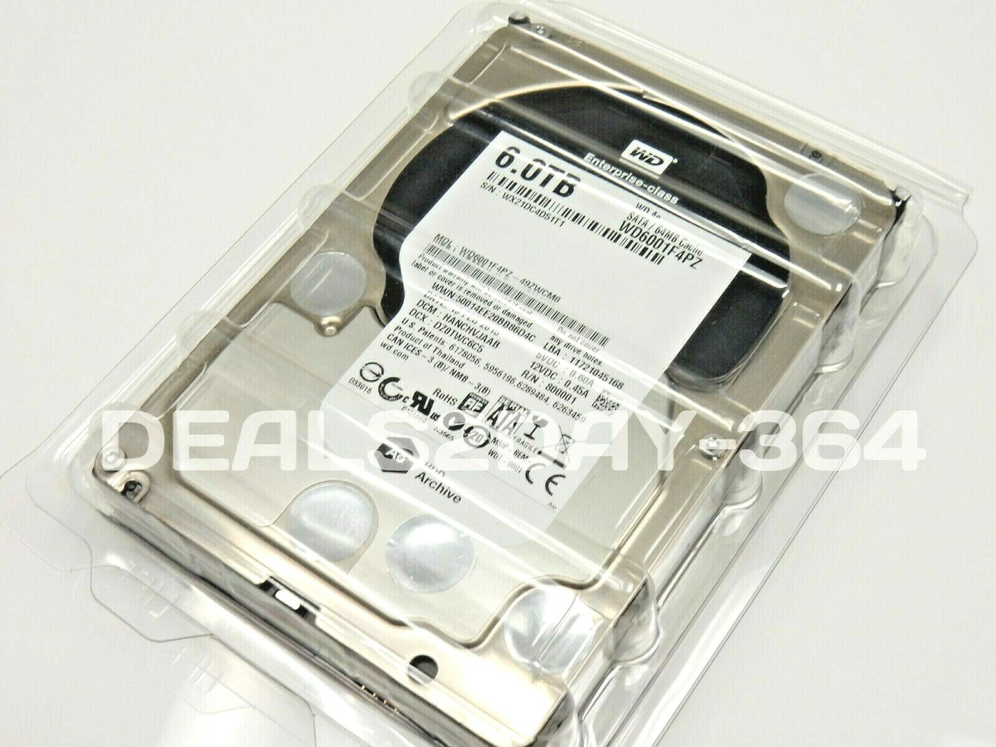 WD 6TB 3.5" AE Datacenter Archive SATA III 64 MB Cache Enterprise Hard Drive (WD