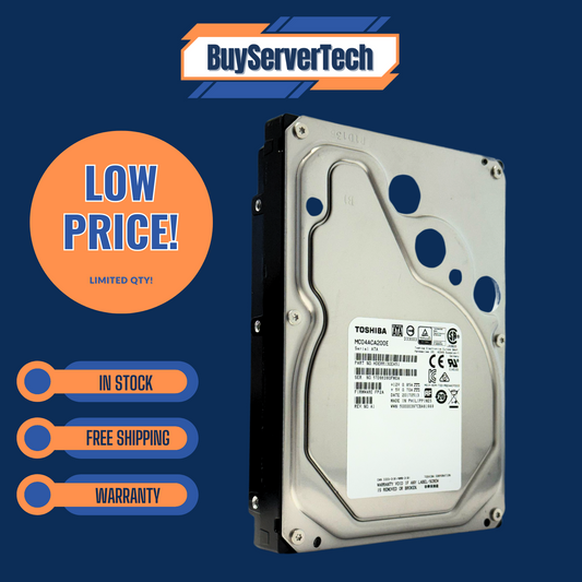 Toshiba MC04ACA 2TB 7200RPM 3.5" SATA 6Gb/s HDD MC04ACA200E 128MB 0HRS ENT