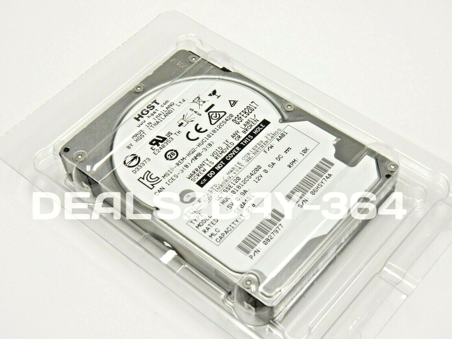 H.G.S.T 1.2TB 1200GB 10K SAS 2.5 12Gb/s Server Hard Drive HUC101812CS4200 HDD