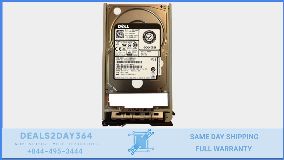 453KG DELL 600GB 10K SAS 2.5" 12Gb/s HDD