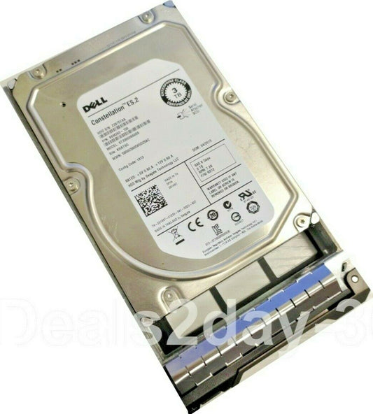 Dell 91K8T 091K8T 3TB 7.2K 6G 3.5in SAS Hard Drive ST33000650SS W/ caddy